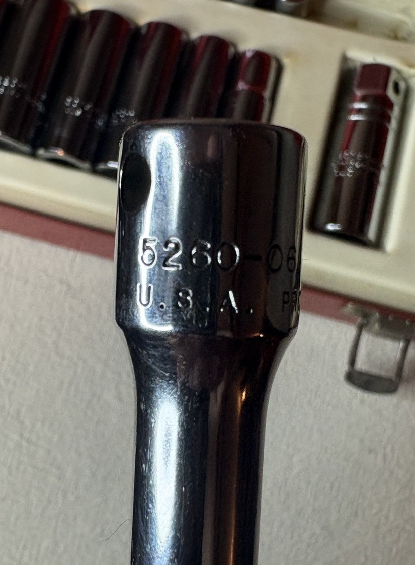 VINTAGE PROTO Socket Wrench Set 5002B Incomplete 6pt Spark EUC