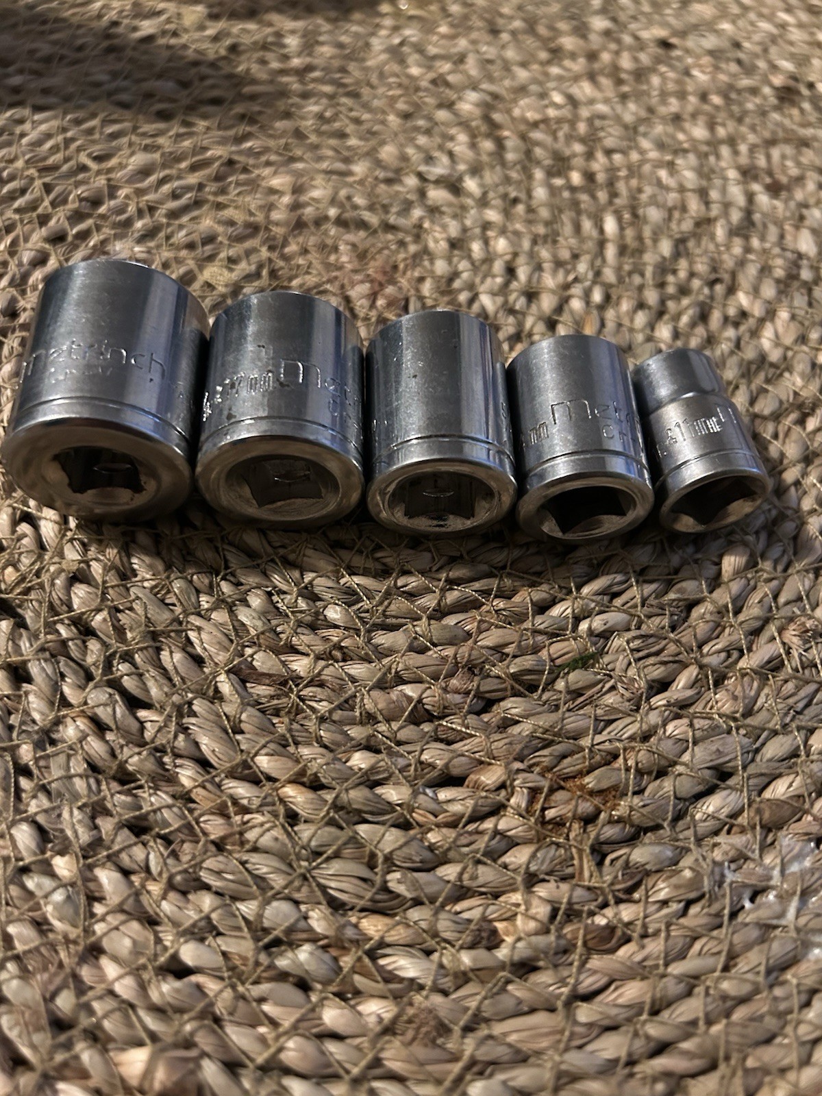 Metrinch 5 Piece Set 3/4 “11/16” 5/8 “ 9/16” 7/16”