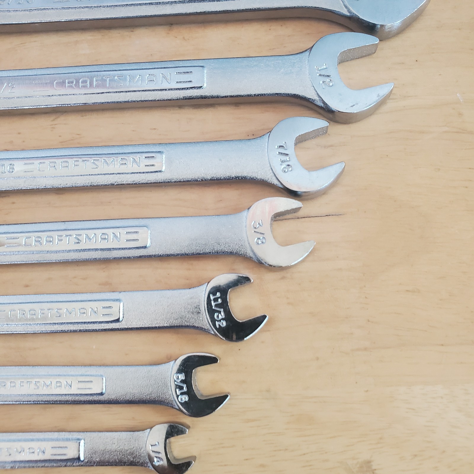12pc Craftsman 12pt SAE Combination Wrench Set 1/4″ -7/8″ A-AD Series