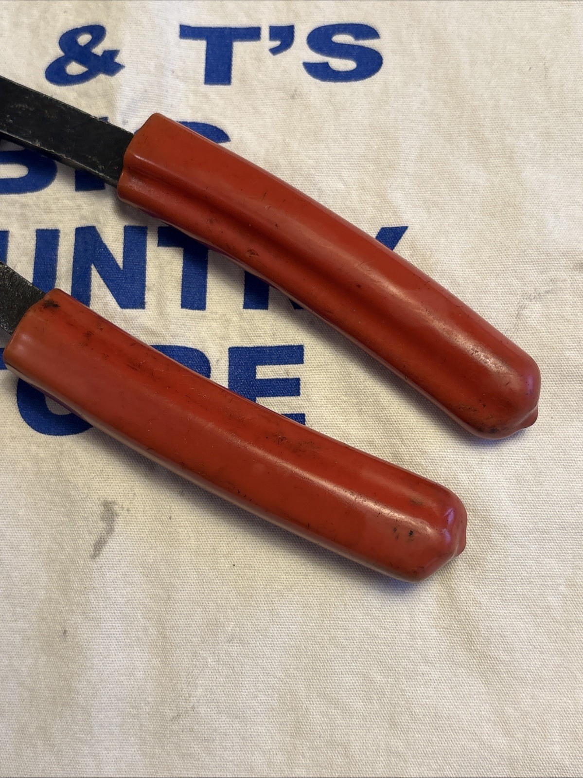 Blue Point USA Battery Cable Wire Cutters 8″ Long Pliers Red PWC80