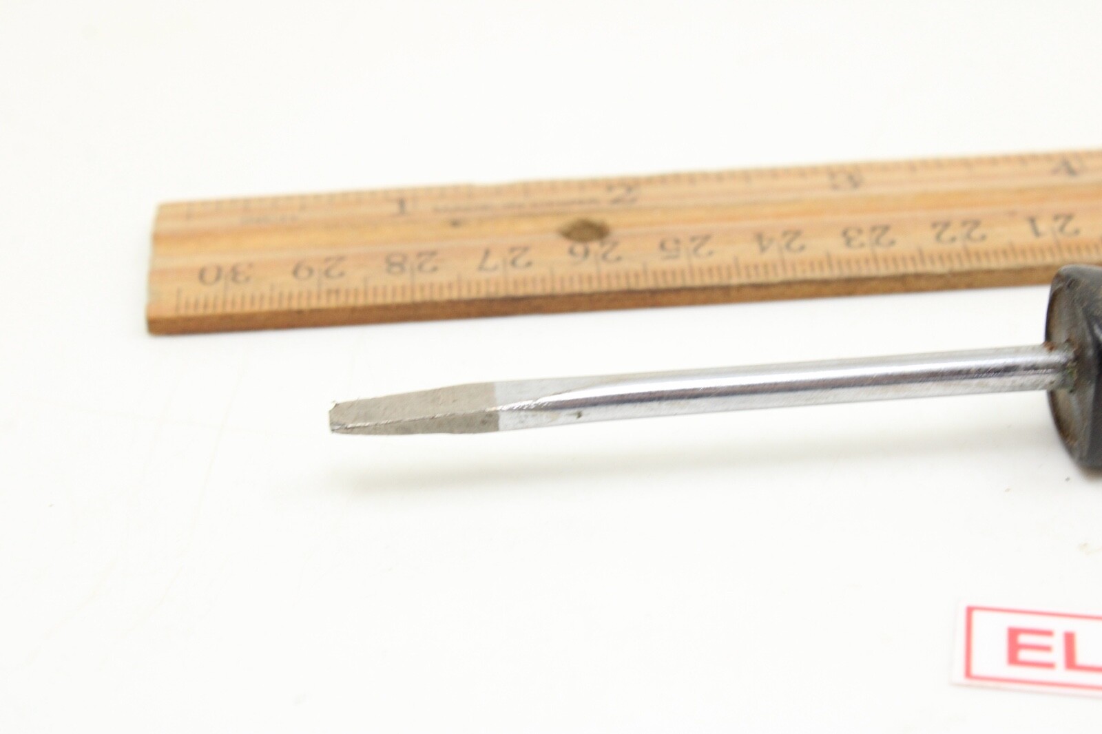 Snap-on SSD143 1/4″ Flat/Slotted Screwdriver Hard Black Handle USA Damaged Tip