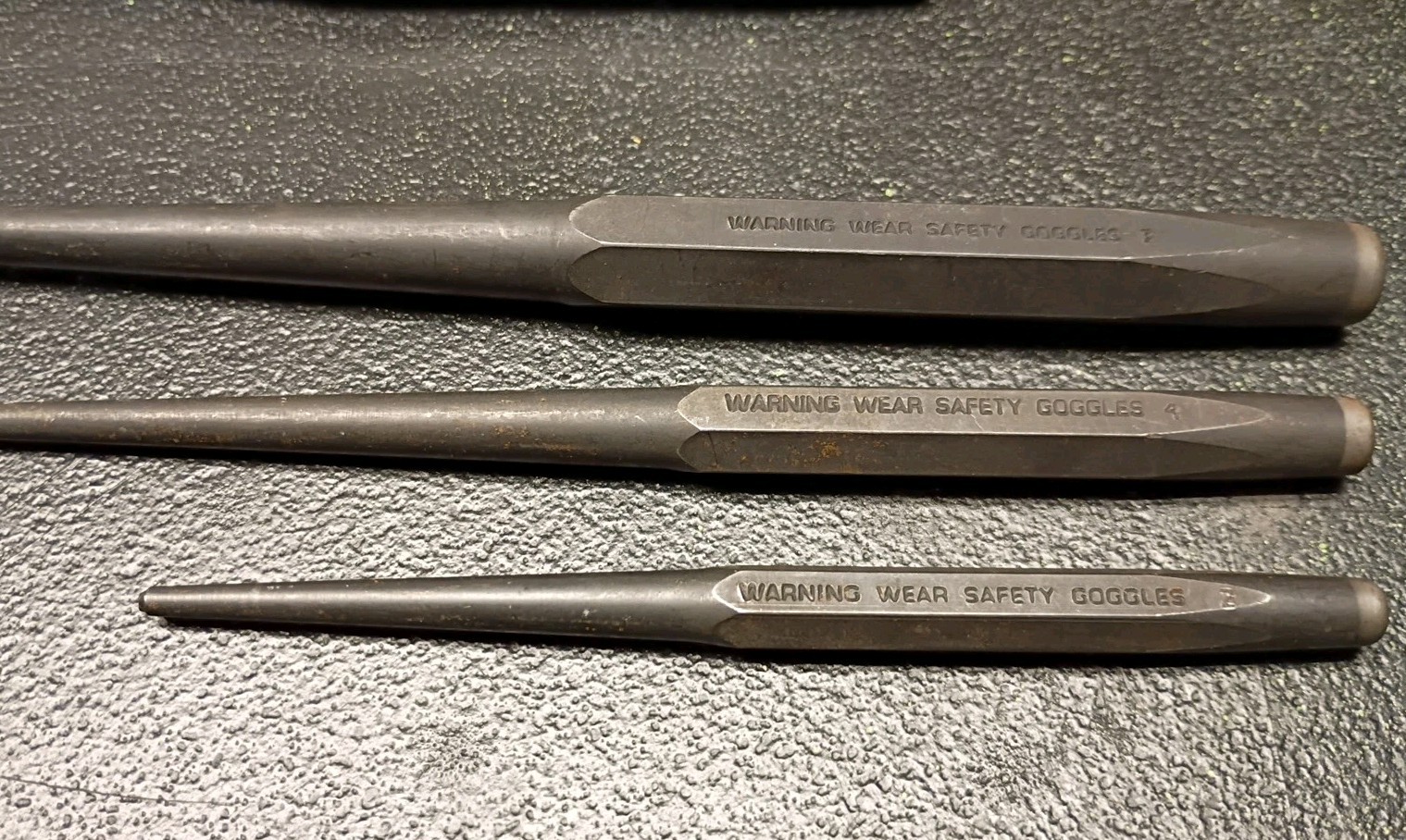 Snap-On Tools USA Starter Punch Set Of 3 1/4″ 5/32″ 1/8″