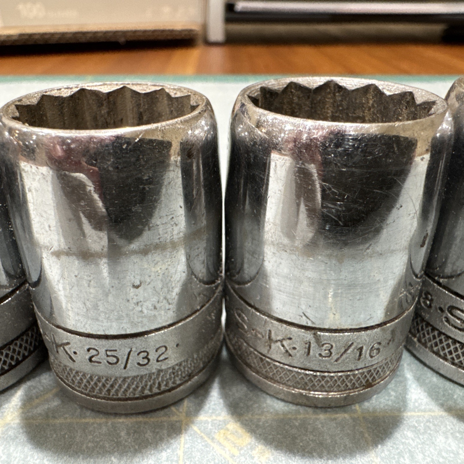 S-K Tool 12 pc. 1/2″ Drive SAE Shallow Socket Set 1-1/16 To 7/16 12-point