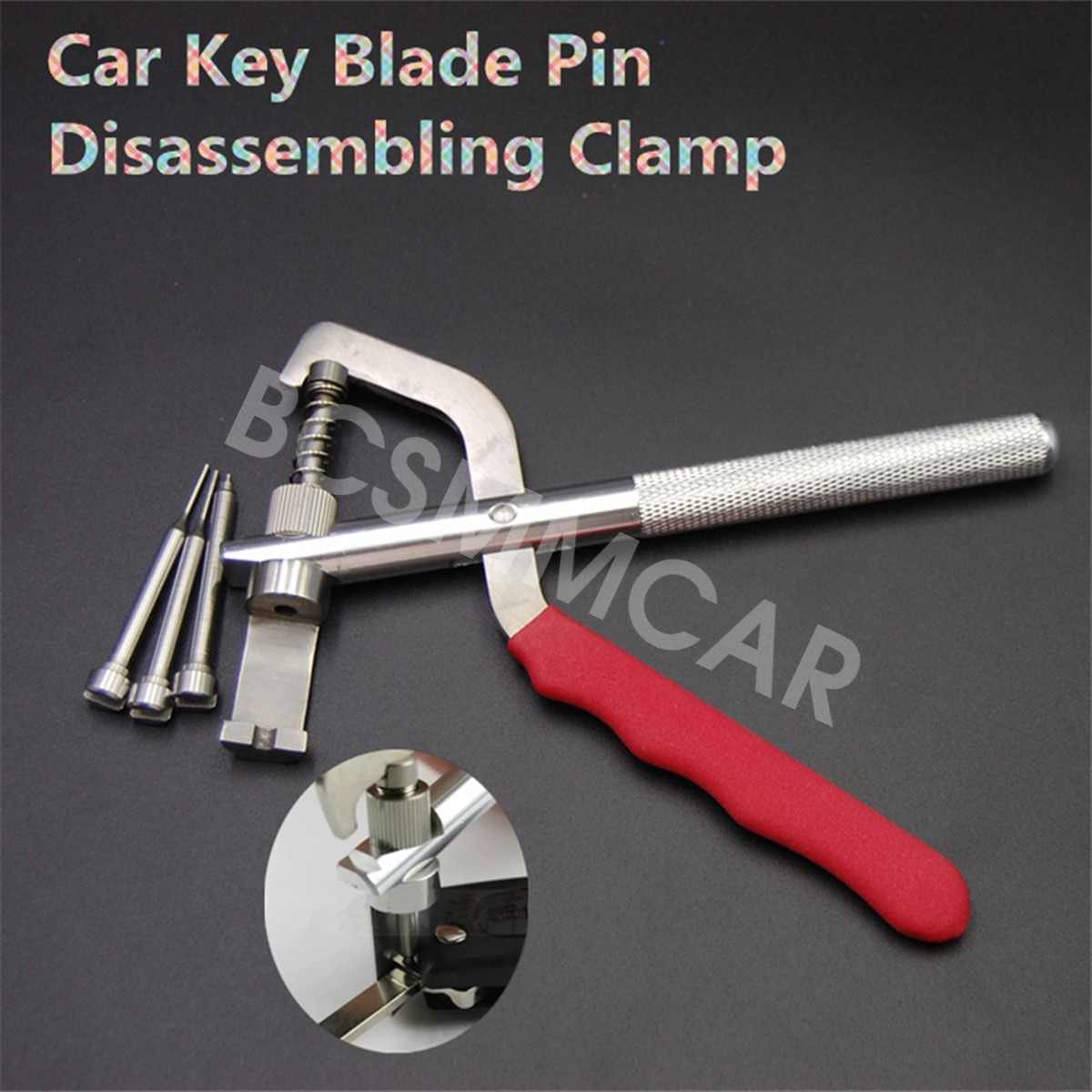 Metal Car Remote Key Blade Pin Disassembling Clamp Locksmith Pilers Tool Kit