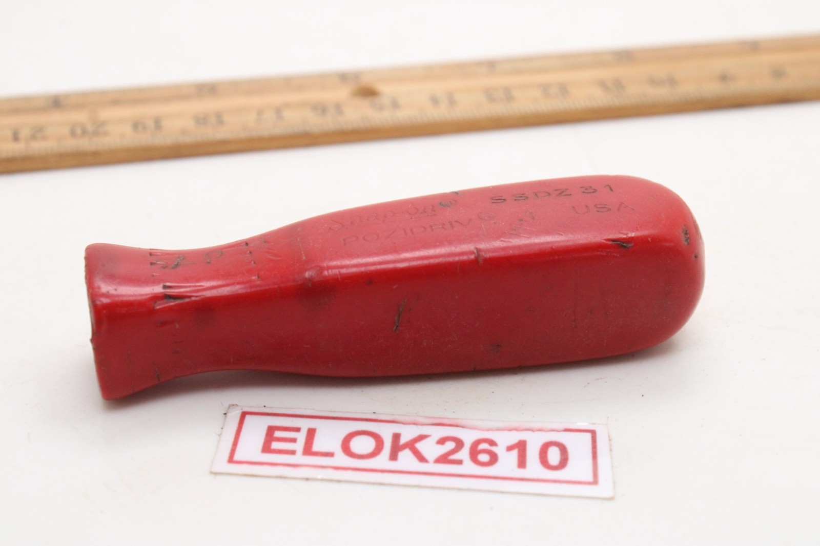 Snap-on SSDZ 31 Posidriv Red Hard 3″ Long Screwdriver Handle ONLY USA