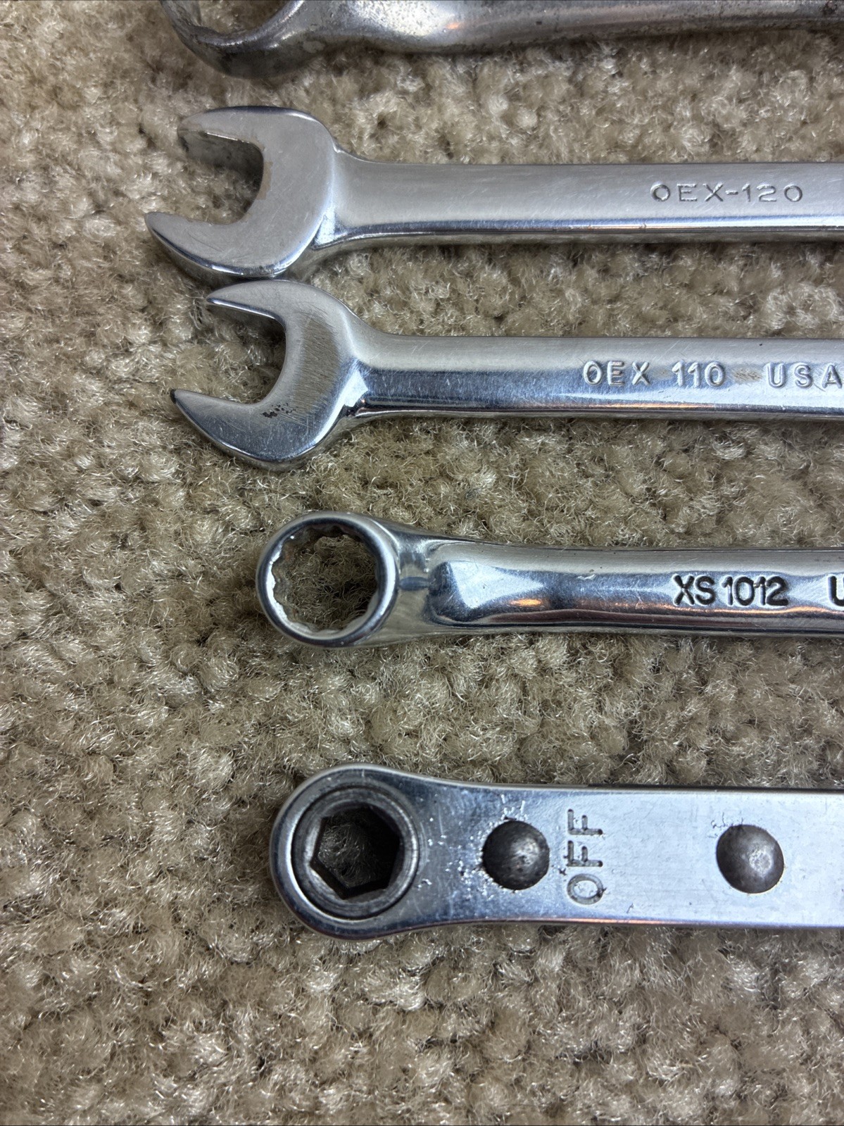 Snap-on 5pc.Small Wrench Set SAE Box & Combo Wrenches Vintage
