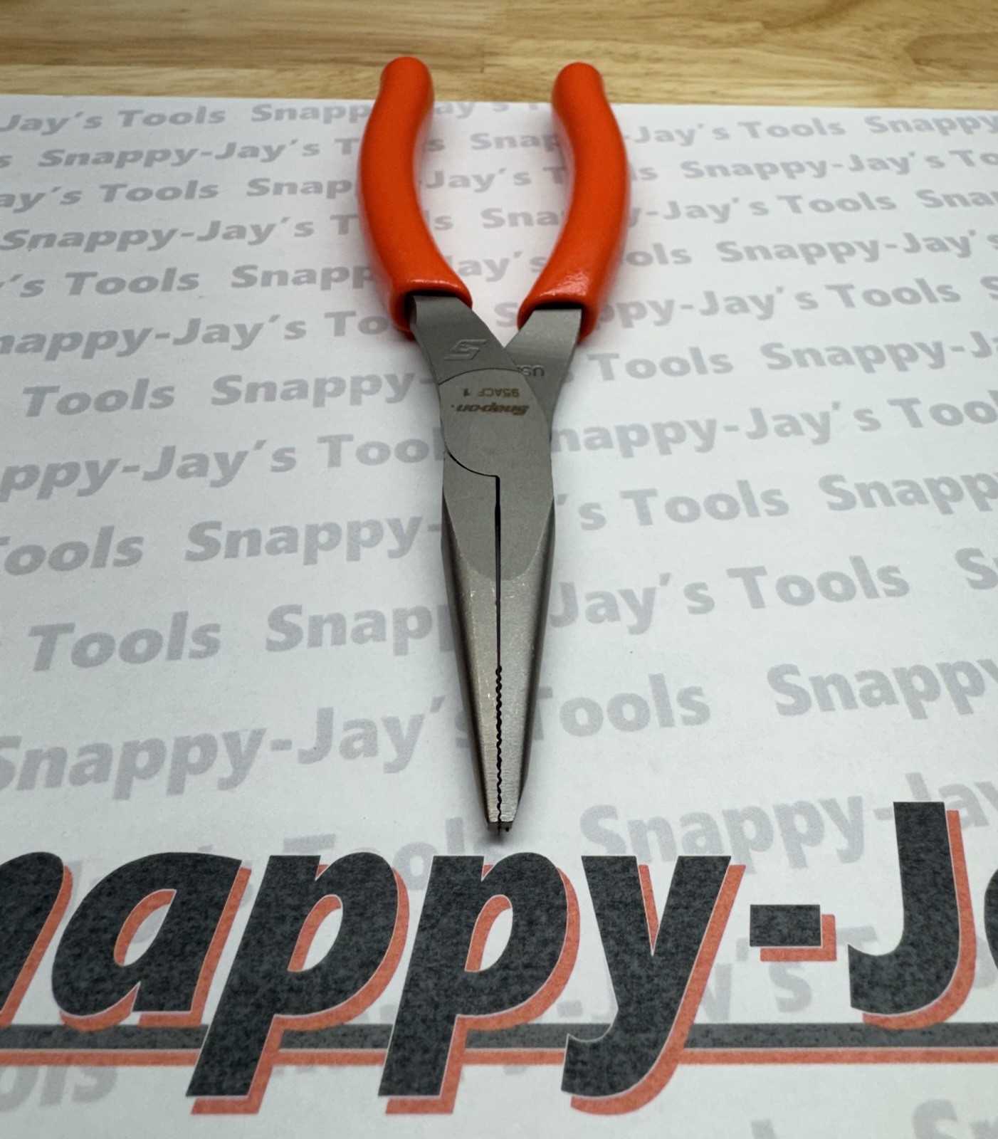 Snap-on Tools USA NEW ORANGE 6″ Soft Grip Needle Nose Pliers 95ACFO