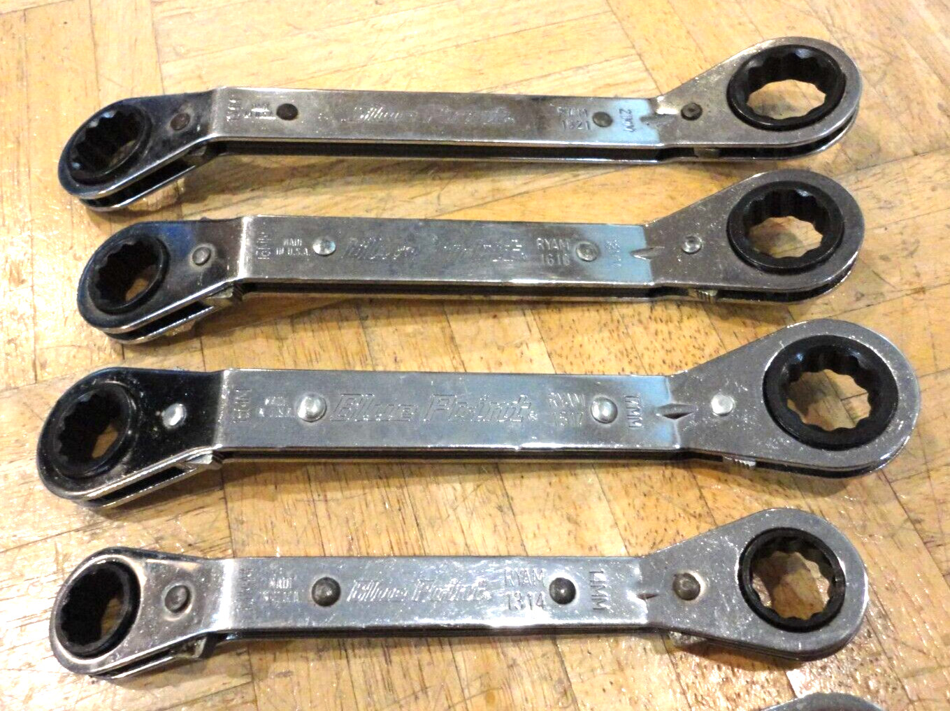 BLUE-POINT TOOLS 7 PIECE METRIC RATCHETING BOX END WRENCHES 7MM-21MM