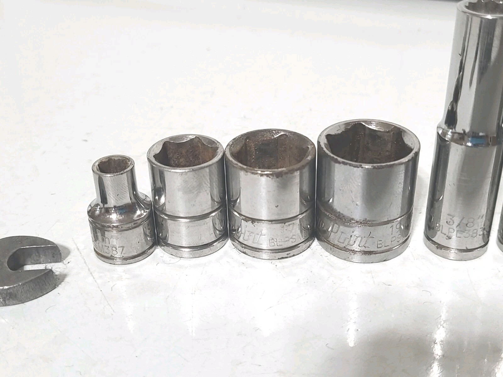 BLUE POINT by SNAP ON 25 Piece 3/8″ Dr Socket Sets Wrench USA MADE TOOLS