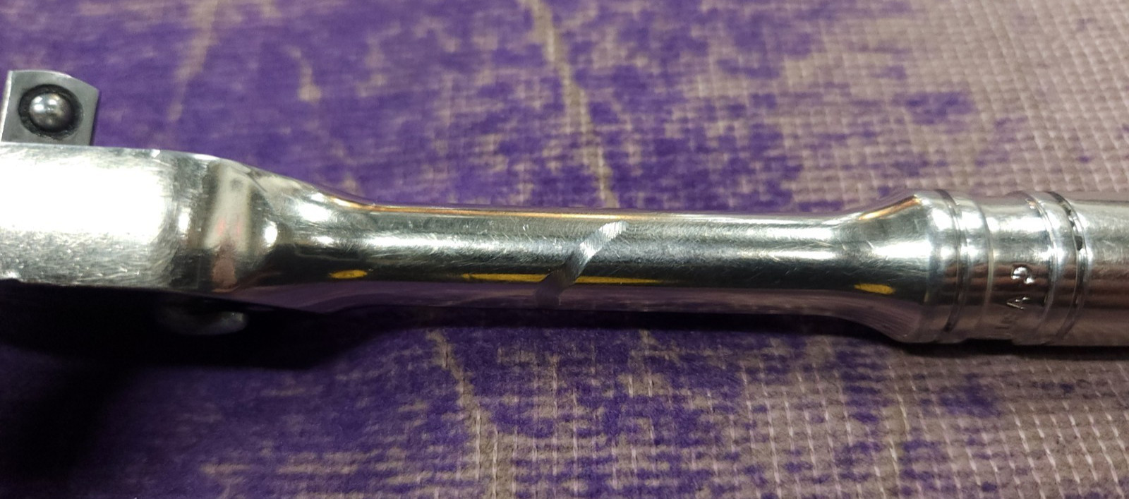 Snap-on F80 3/8” Drive Ratchet – Chrome Handle – USA Made