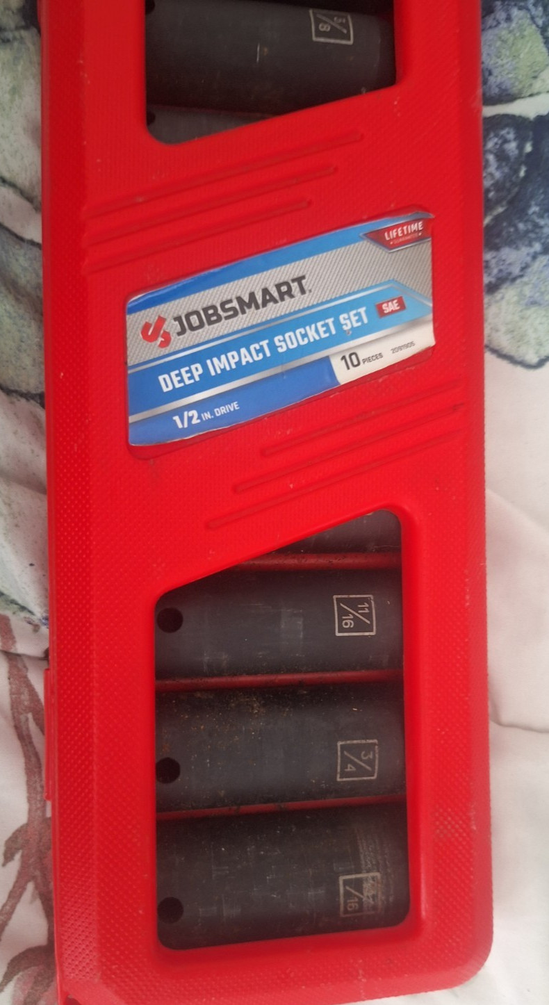 JobSmart 1/2 in. Drive SAE Deep Impact Socket Set, 10 pc.