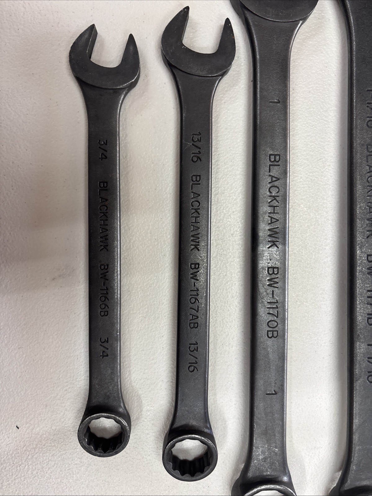 Blackhawk By Proto SAE Wrench Set 5 Pc 3/4” – 1 1/4” Industrial Finish Very Nice