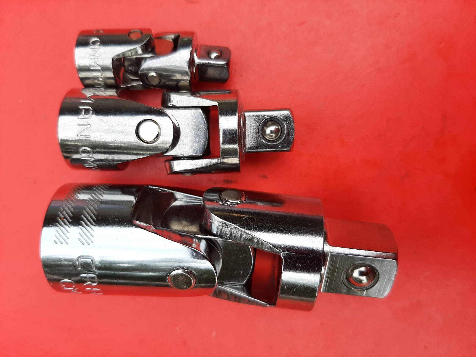 NEW CRAFTSMAN TOOLS 3Pc Universal Joint Swivel Socket Adapter Set 1/4 3/8 1/2″
