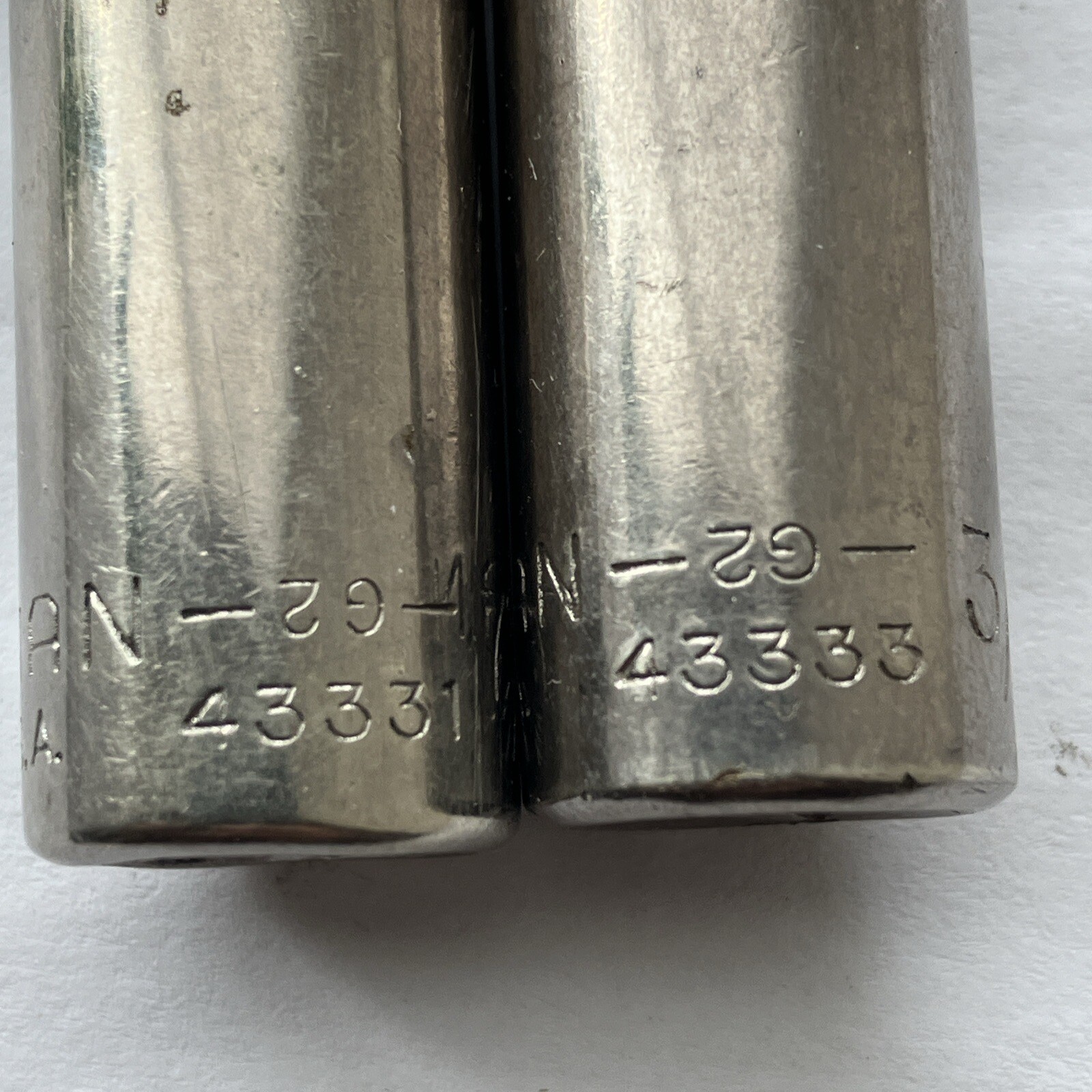 Craftsman 43331 7/16in. & 43333 3/8in Deep 6 pt Sockets 3/8 Drive USA
