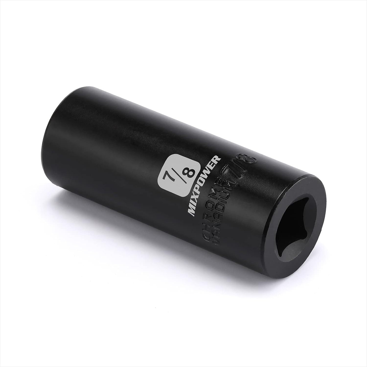 Durable 1/2-Inch Drive Deep Impact Socket – 7/8 Inch, Laser Marked, CR-V Steel