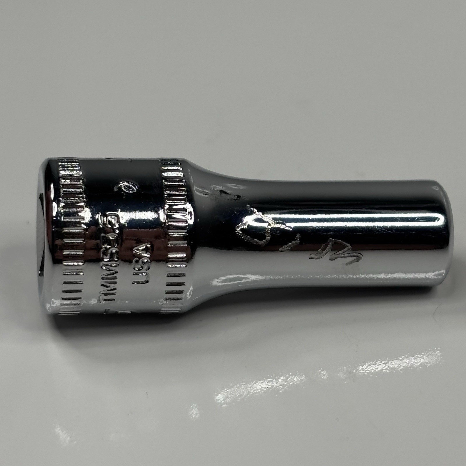 Snap On Tools TMMS5.5 1/4 Dr 6Pt Metric 5.5mm Flank Dr Semi Deep Socket USA 1996