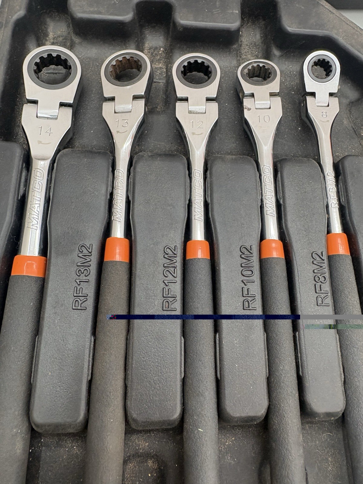 Matco Tools Ratcheting Flex Head Wrench Set Srfm52p Srfm52p2