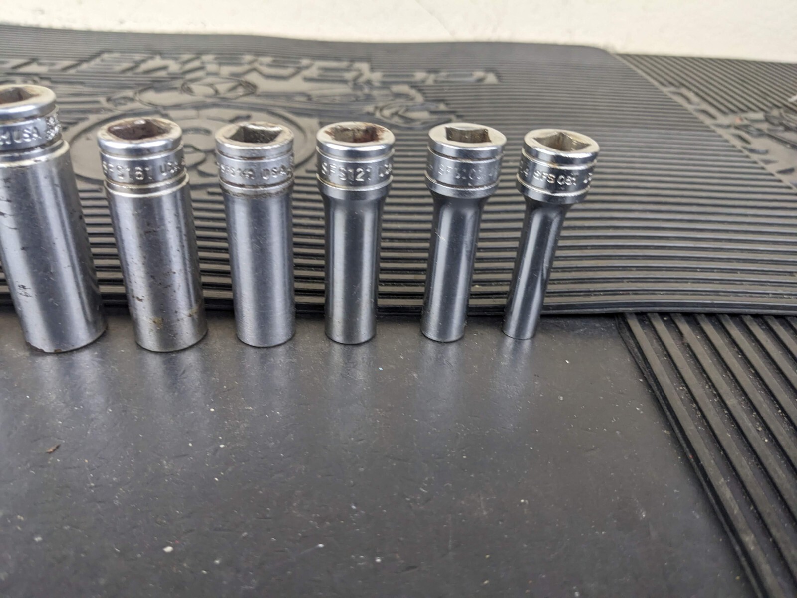 #bg234 Snap on Tools 211SFSY 3/8″ Drive Deep Chrome Socket Set Socket Set