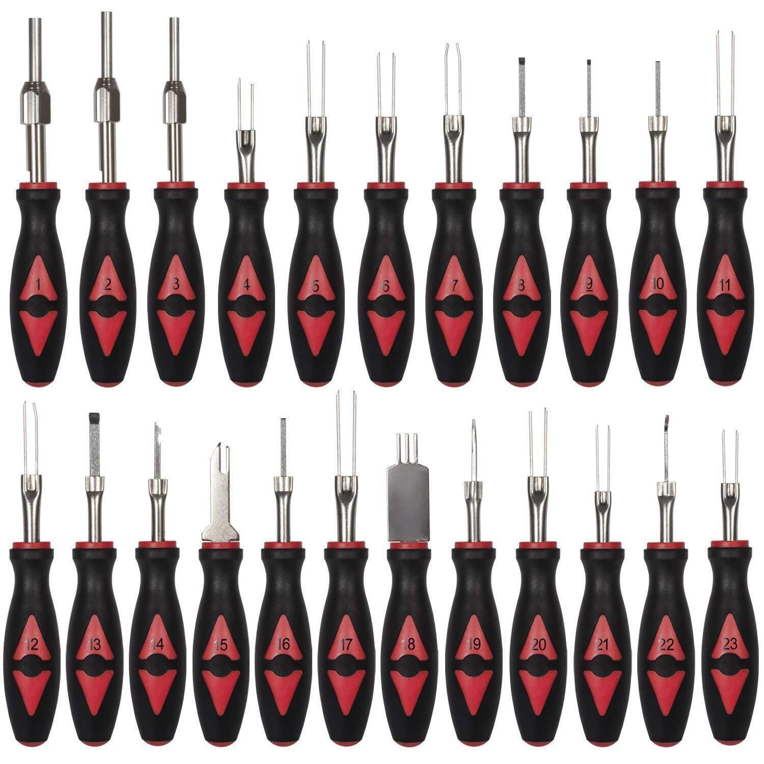 23PCS/Set Universal Terminal Release Electrical Connector Removal Tool Kit
