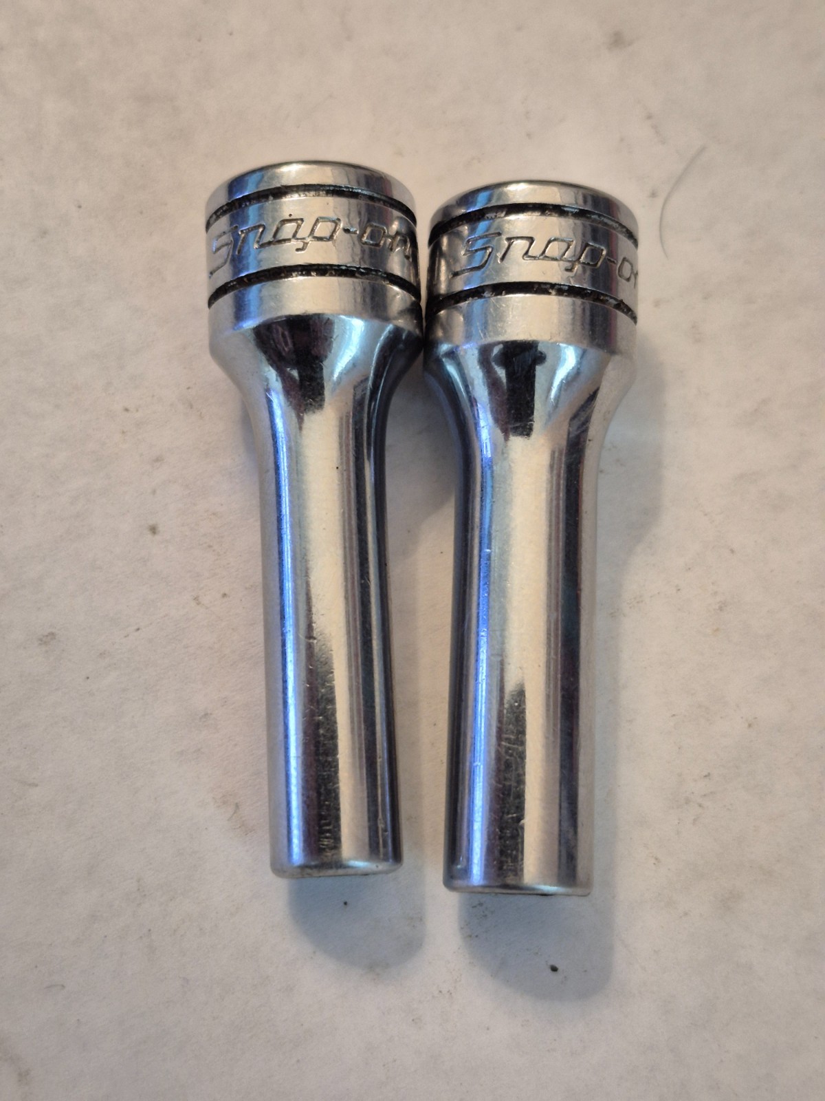 Snap-On Tools SFS081 (1/4″) & SFS101 (5/16″) Deep Sockets 3/8″ Drive 6-Pt USA