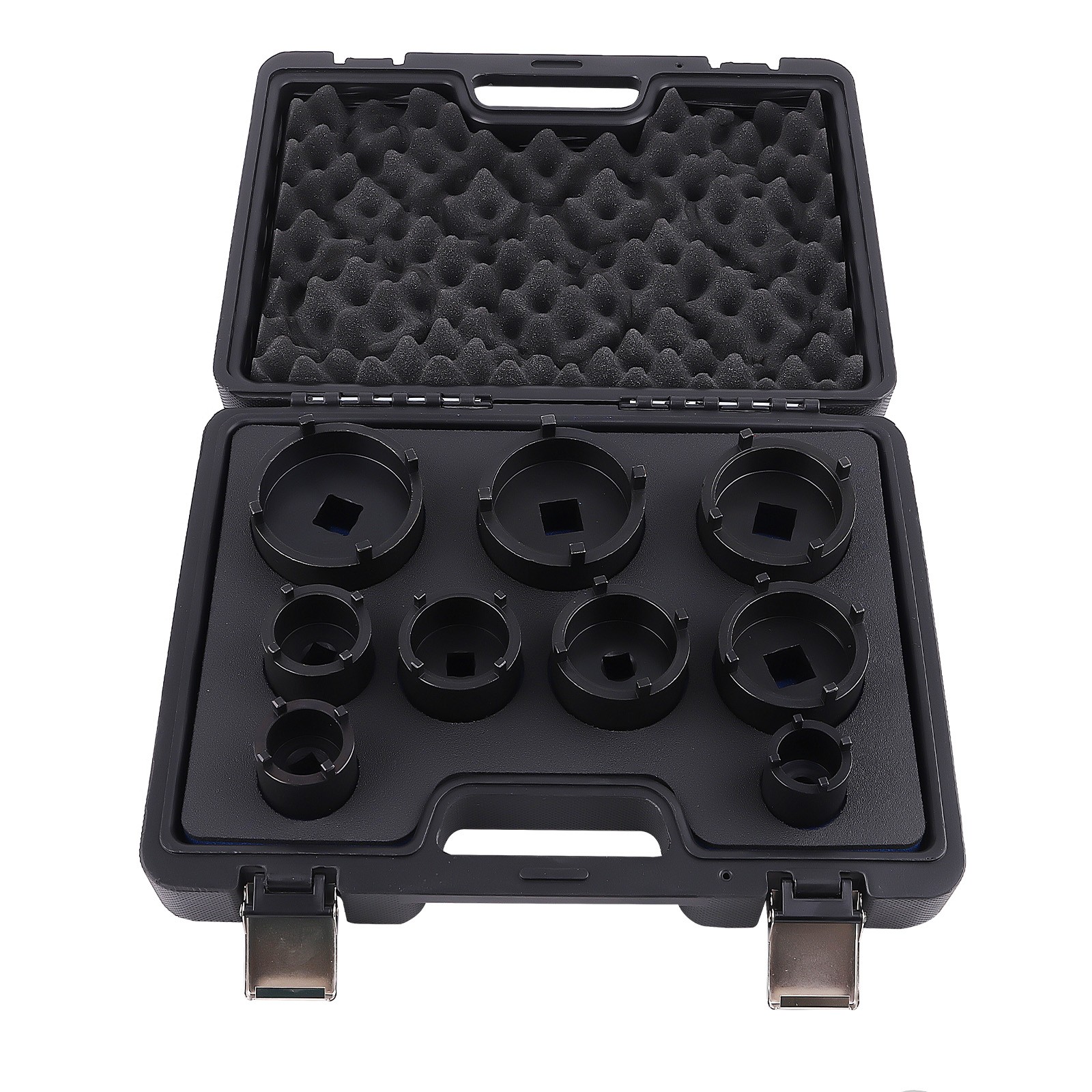 9PCS 1/2″ & 3/4″ DRIVE GROOVED LOCK NUTS SOCKET SET FOR KM4-KM12 NEW