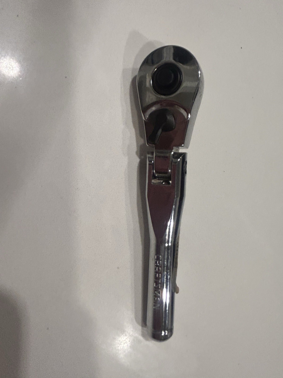 Sears Craftsman USA Nos 3/8” Drive Stubby Flex Head Ratchet 44834 Full Polish