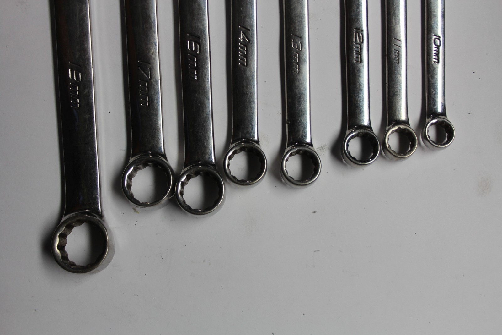 SNAP-ON TOOLS 12-Point Metric Long Combination Wrench SET USA 19,17,16,14-10MM