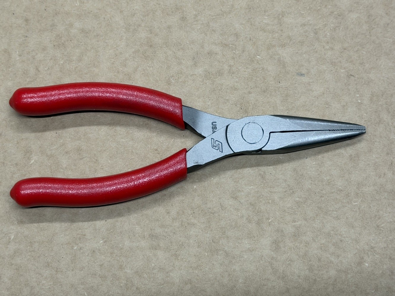 Snap-On 95ACF 6″ Talon Grip Needle Nose Pliers Red (1115396)