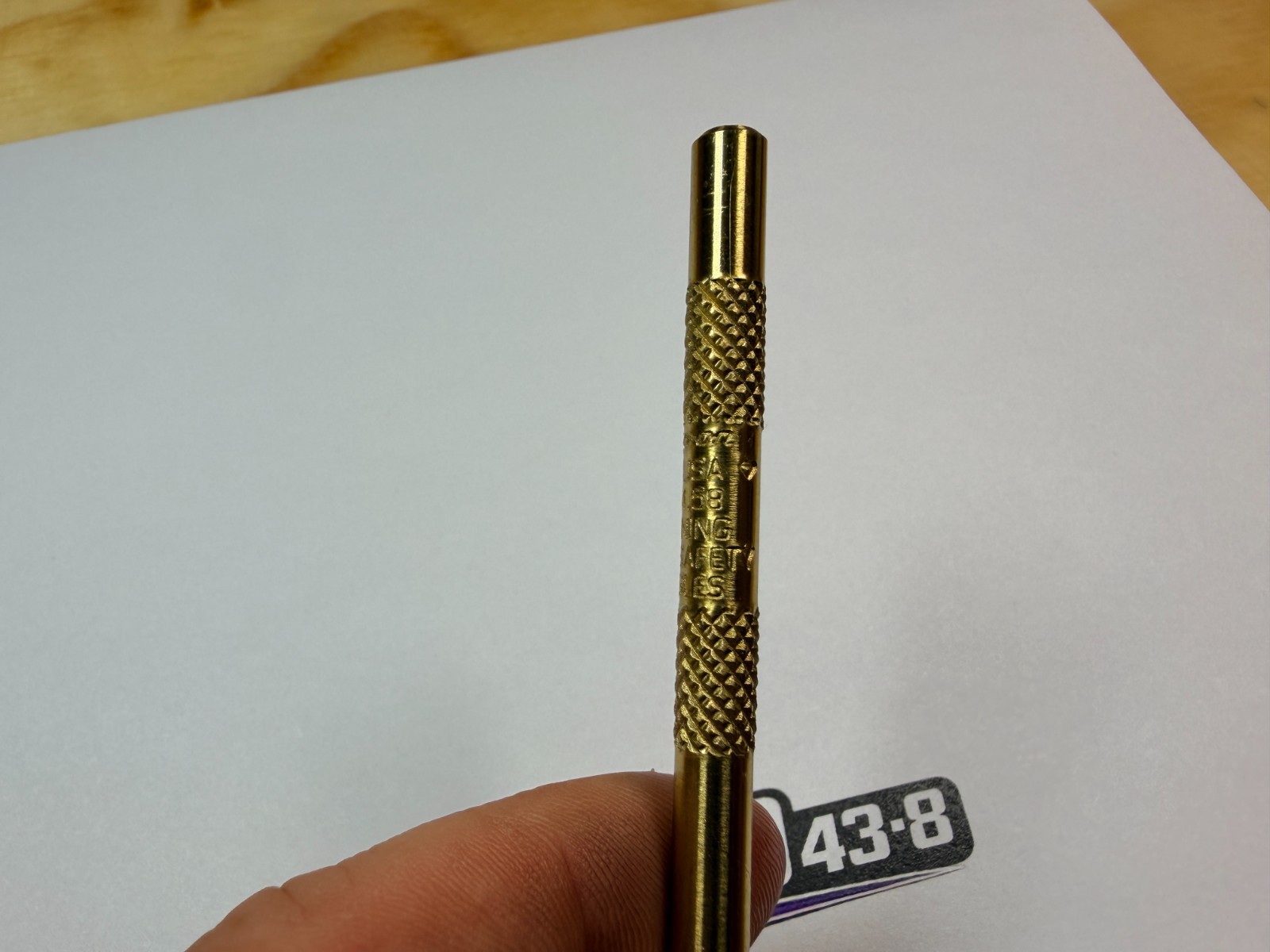 Snap-on Tools USA NEW 4″ Length 1/4″ Brass Drift Punch PPB4.58