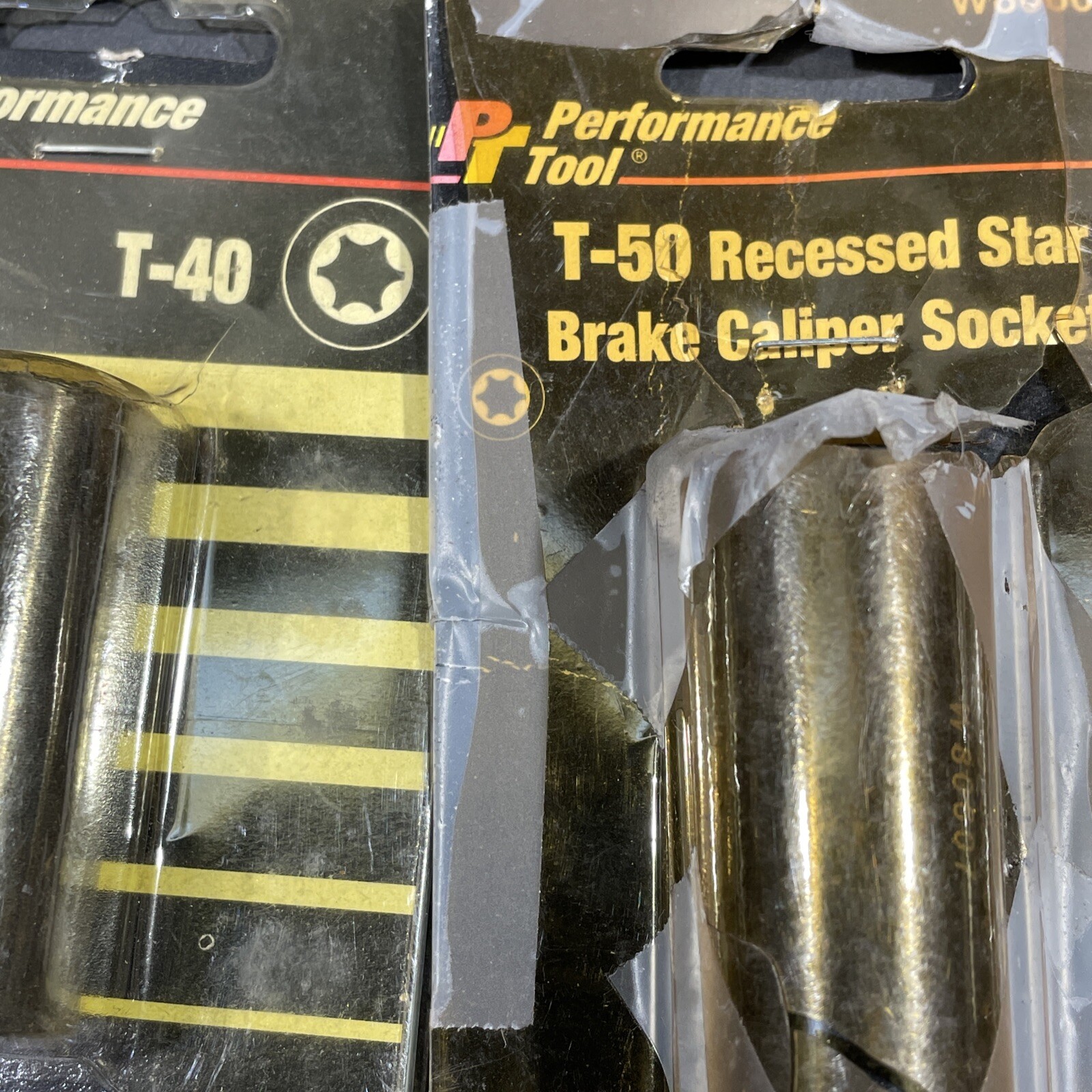 8- Performance Tools Brake Specially Tools, Caliper Sockets, Recessed Star, T50+