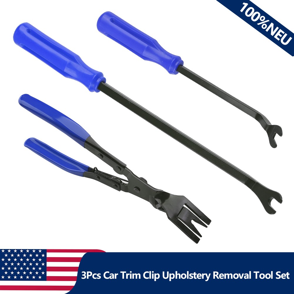 3PCS Auto Trim Clip Remover Tool Removal Pliers Fastener Door Panel Retainer Set