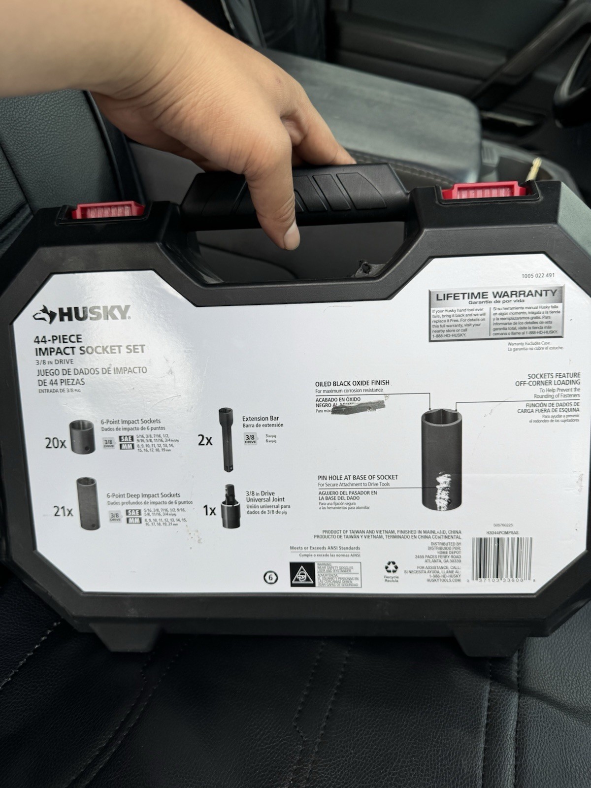 Brand New Set Of Husky Impact 3/8 Socket Set, Never Used Before