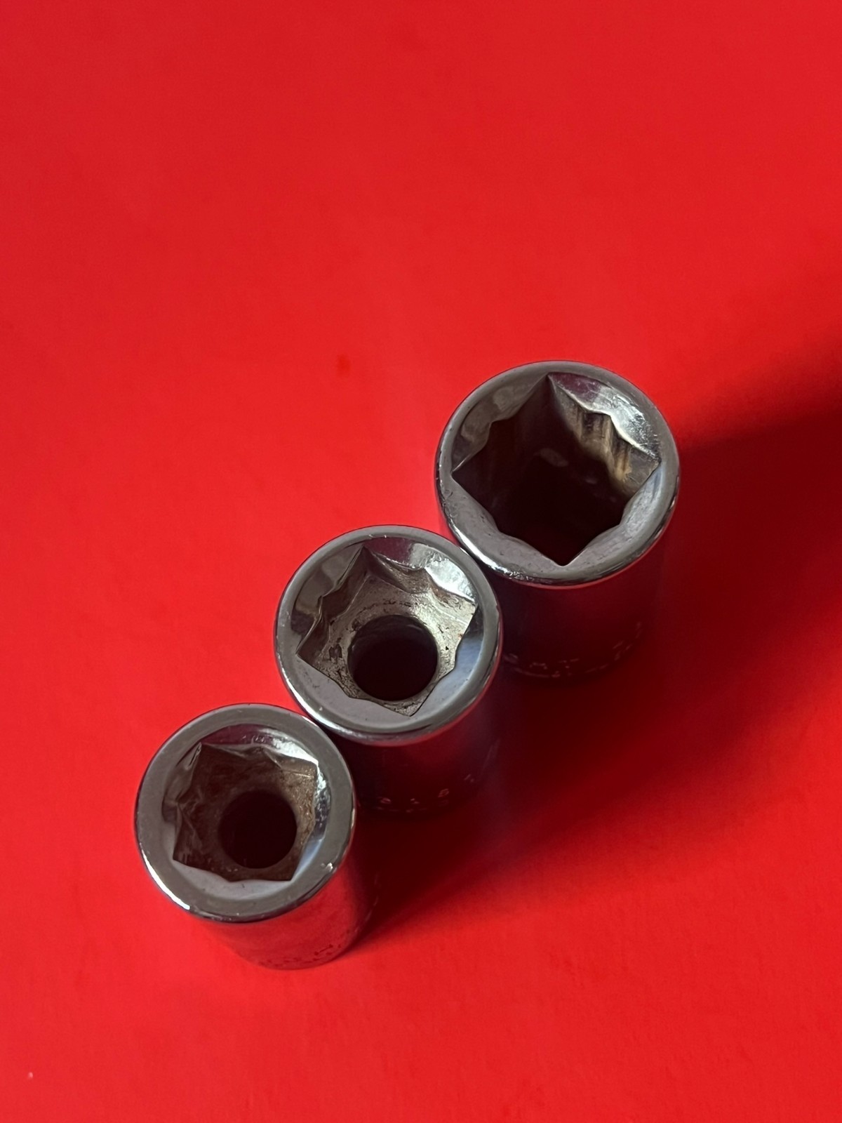 Wright Tools 1/2″ Drive 9/16-1/2-7/16 Sq Hex Sockets 4318-4316-4314
