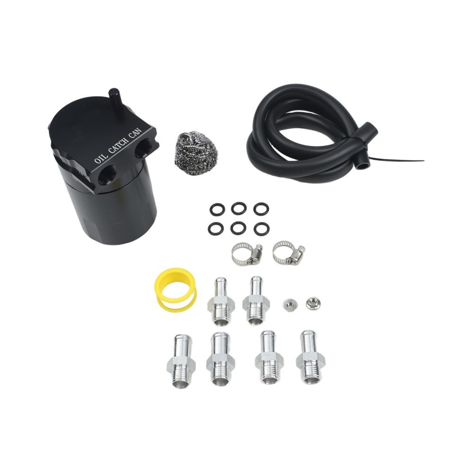300ML Oil Catch Can with Steel Wool Filter for Car Engine Aluminum Body