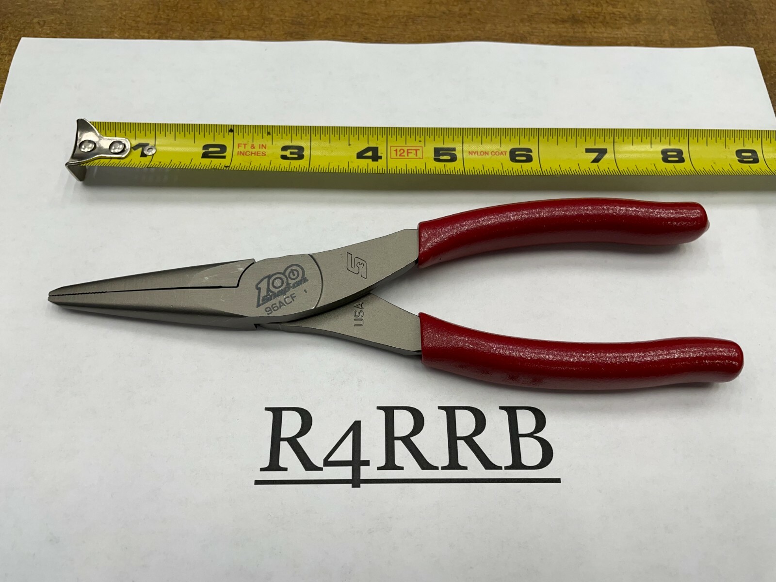 Snap-On Tools USA NEW 100th Anniversary Soft Grip 8″ Needle Nose Pliers 96ACFCE