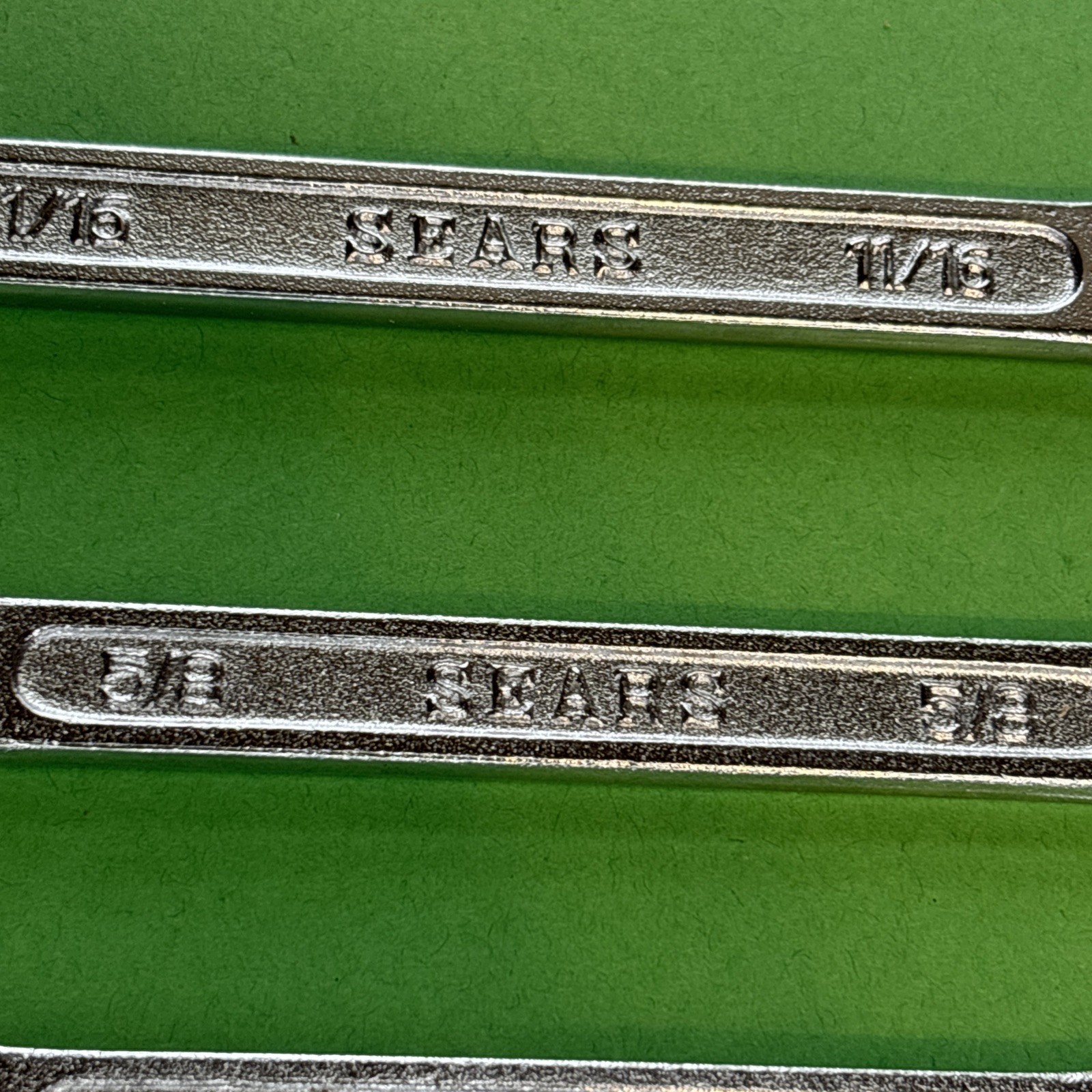 Vintage Sears 6pc SAE Wrench Set 4390 Made in Japan 3/8″-11/16″ 12 Point