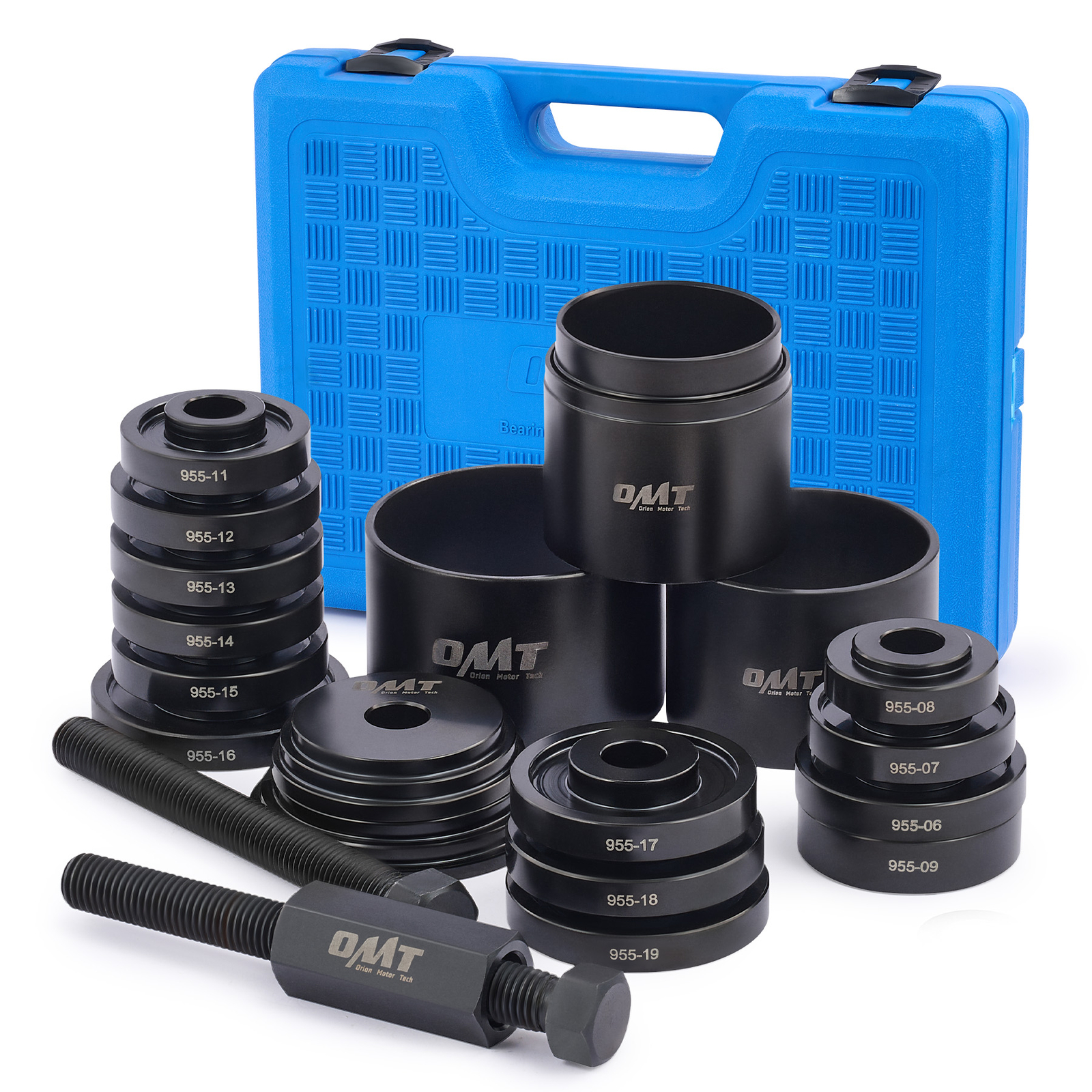 OMT Front Wheel Drive Bearing Removal Kit, 24Pcs Adapter Puller Pulley Tool