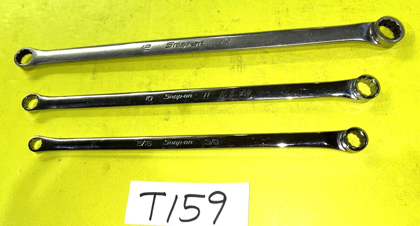 SNAP-ON TOOLS 3 PIECE SAE. & METRIC HIGH PERFORMANCE 15% OFFSET BOX WRENCHES