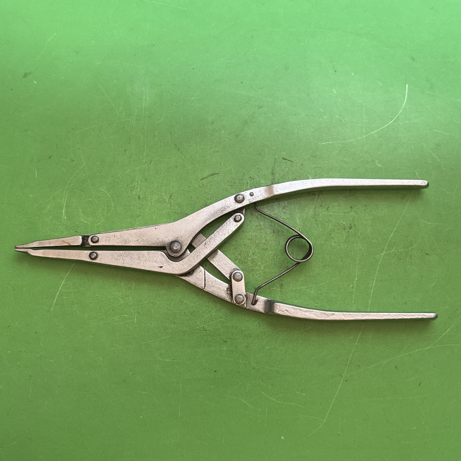 Snap-On USA 10″ Long Spring Loaded Straight Tip Retaining Ring Pliers MPN PJ10B
