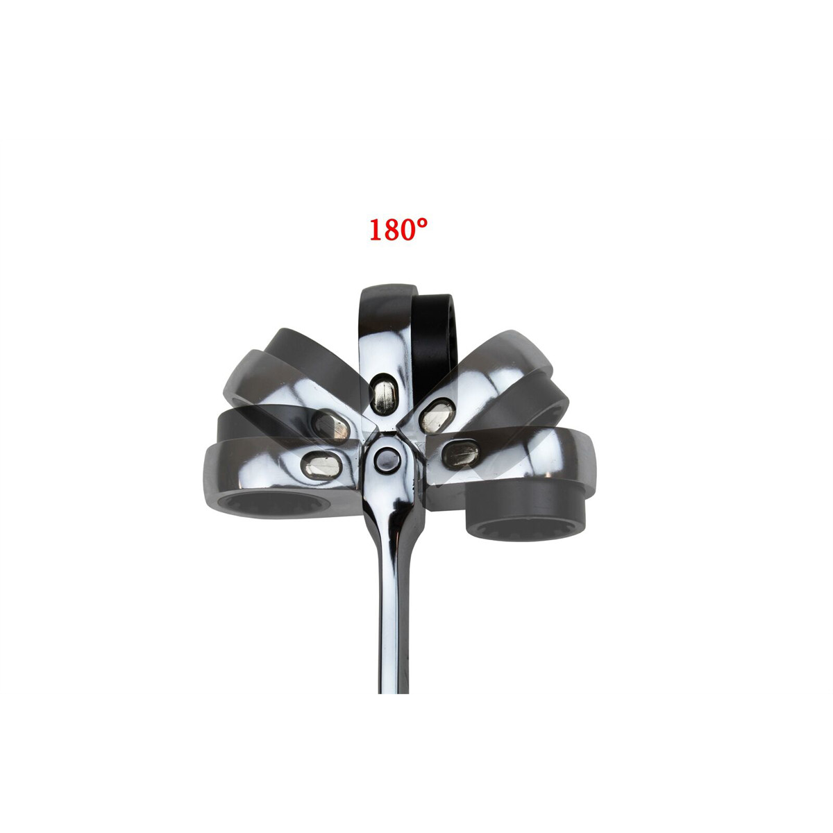 Mountain RM6, 5 Piece Metric Reversible Spline Ratcheting Wrench Set, Extra Long