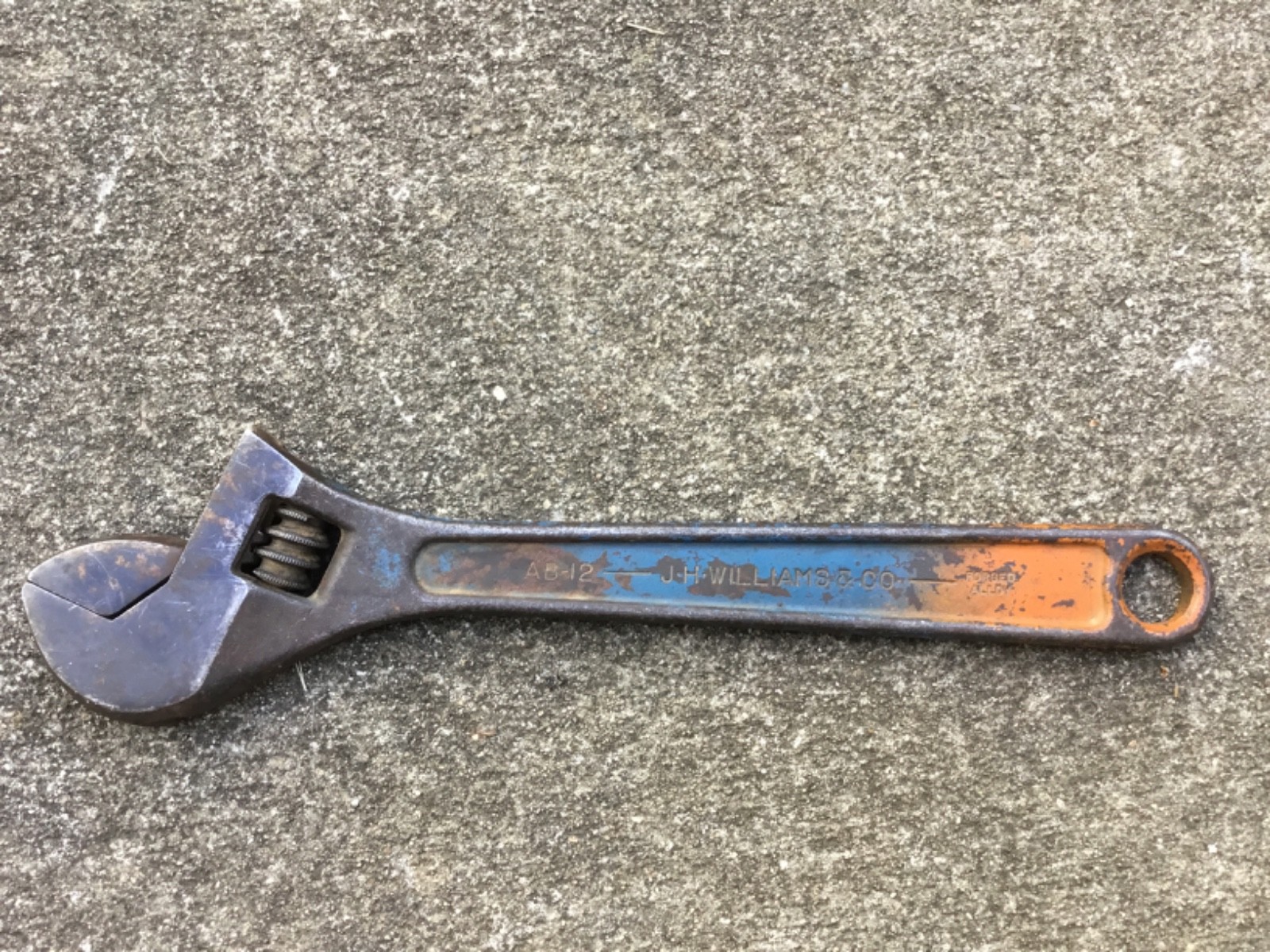 Vintage J.H. Williams & Co. 12″ Superjustable Crescent Wrench AP-12
