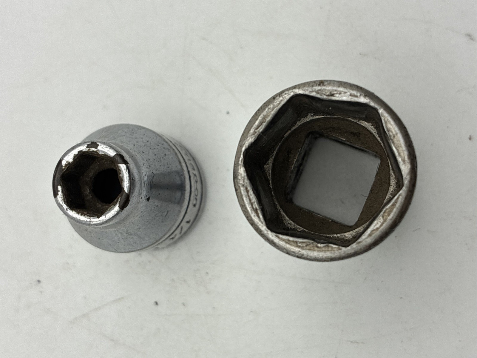 2 SNAP-ON TOOLS – SAE 1/4″ & 9/16″ Drive Chrome Deep Socket 6 Point FS081 FS181