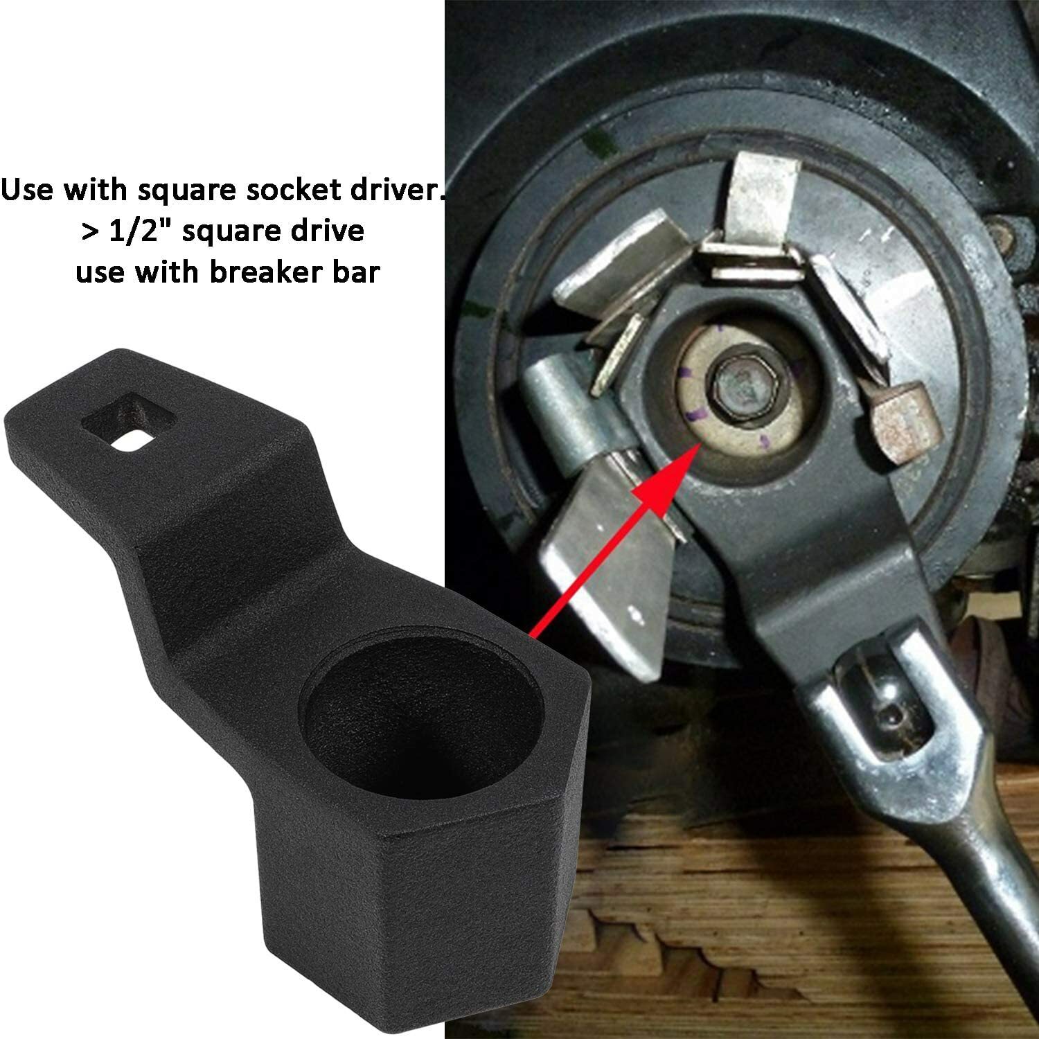 19mm Harmonic Balancer Socket & 50mm Crankshaft Pulley Wrench for Honda/ Acura