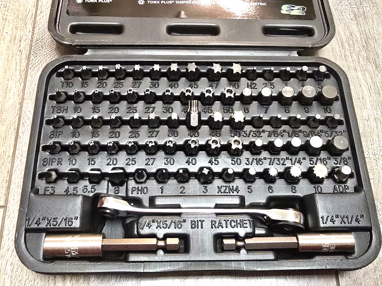 VIM 77pc Half Cut/ Super Low Profile Master Bit & Micro Ratchet Set #VHC77
