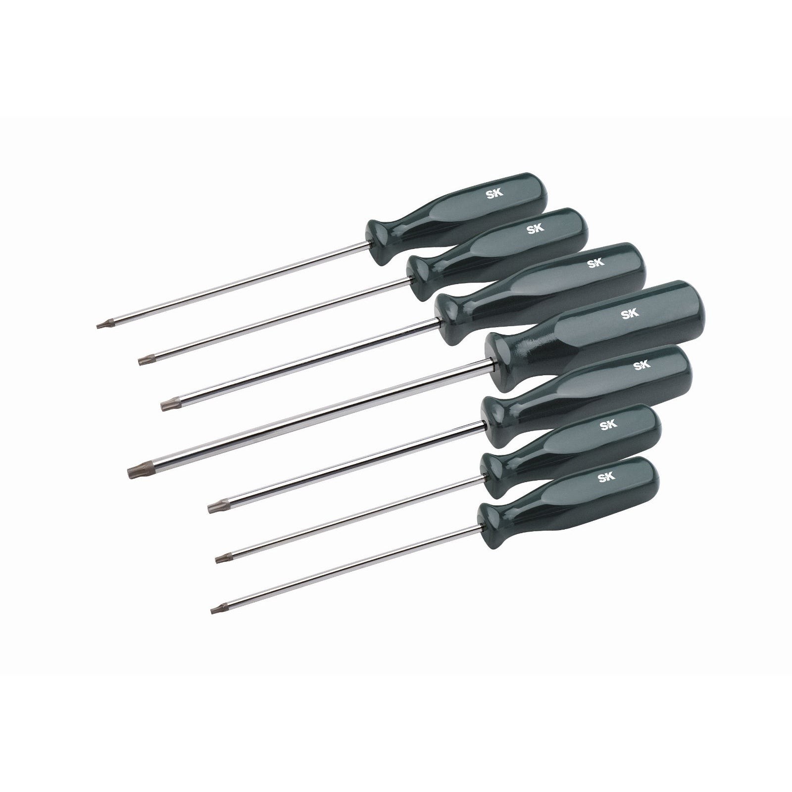 SK Tools SureGrip 7 Pcs Torx Screwdriver Set, T10 x 6″, T15 x 6″, T20 x 6″ 86323