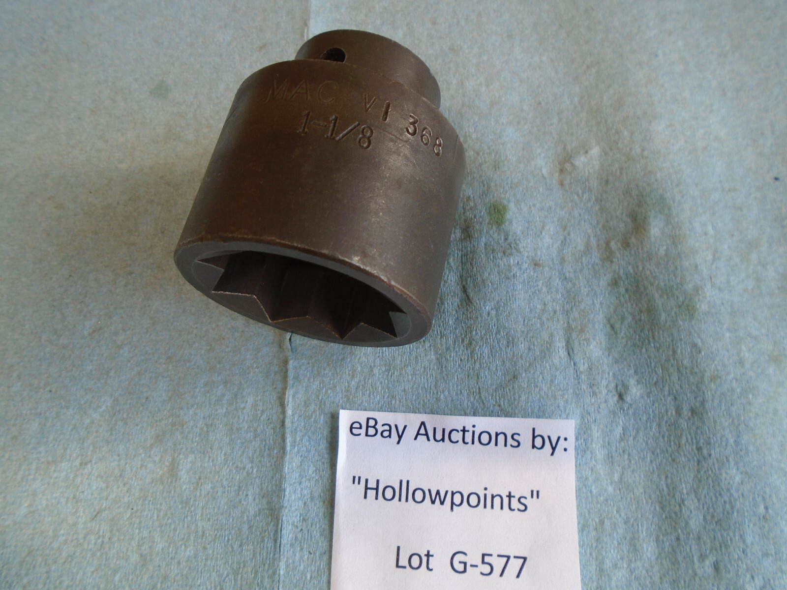 MAC Tools VI368 Impact Socket for Machinery 1/2″ Dr. 1-1/8″ Square 8 Point G577