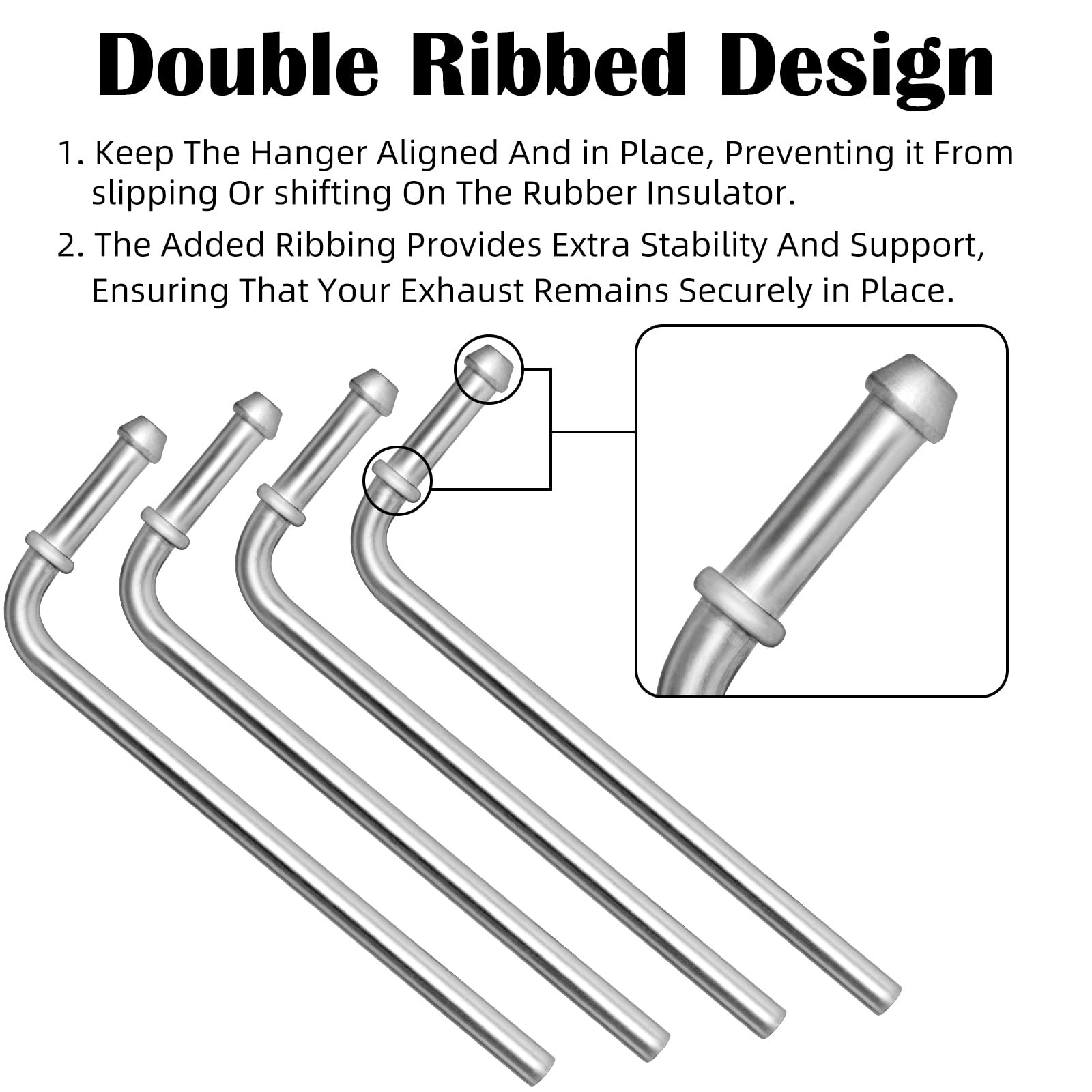 Exhaust Hanger Rod Upgrade Universal Exhaust Hanger Rods Stainless Steel 90°