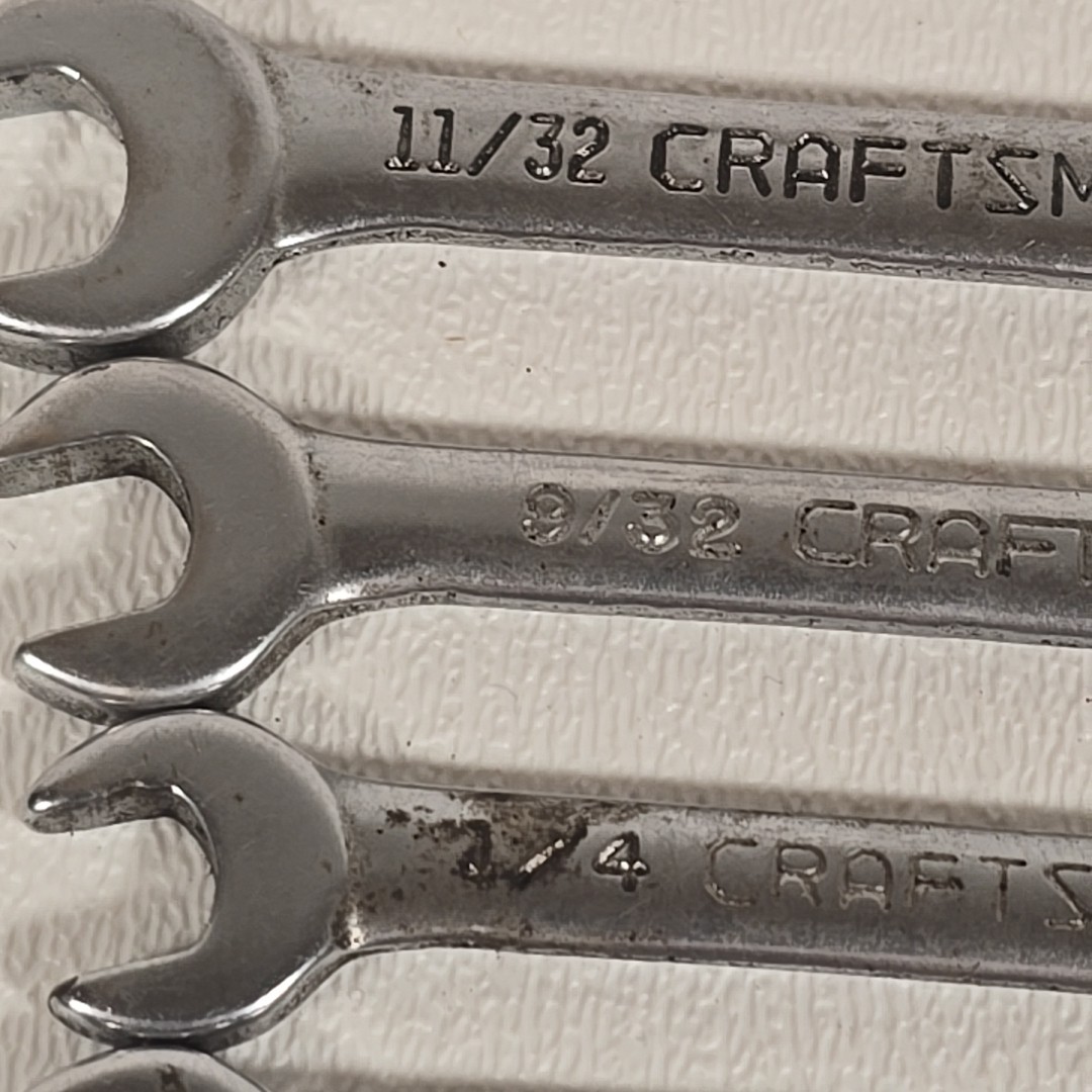 Craftsman 9 Pieces Midget Ignition Wrench Lot SAE