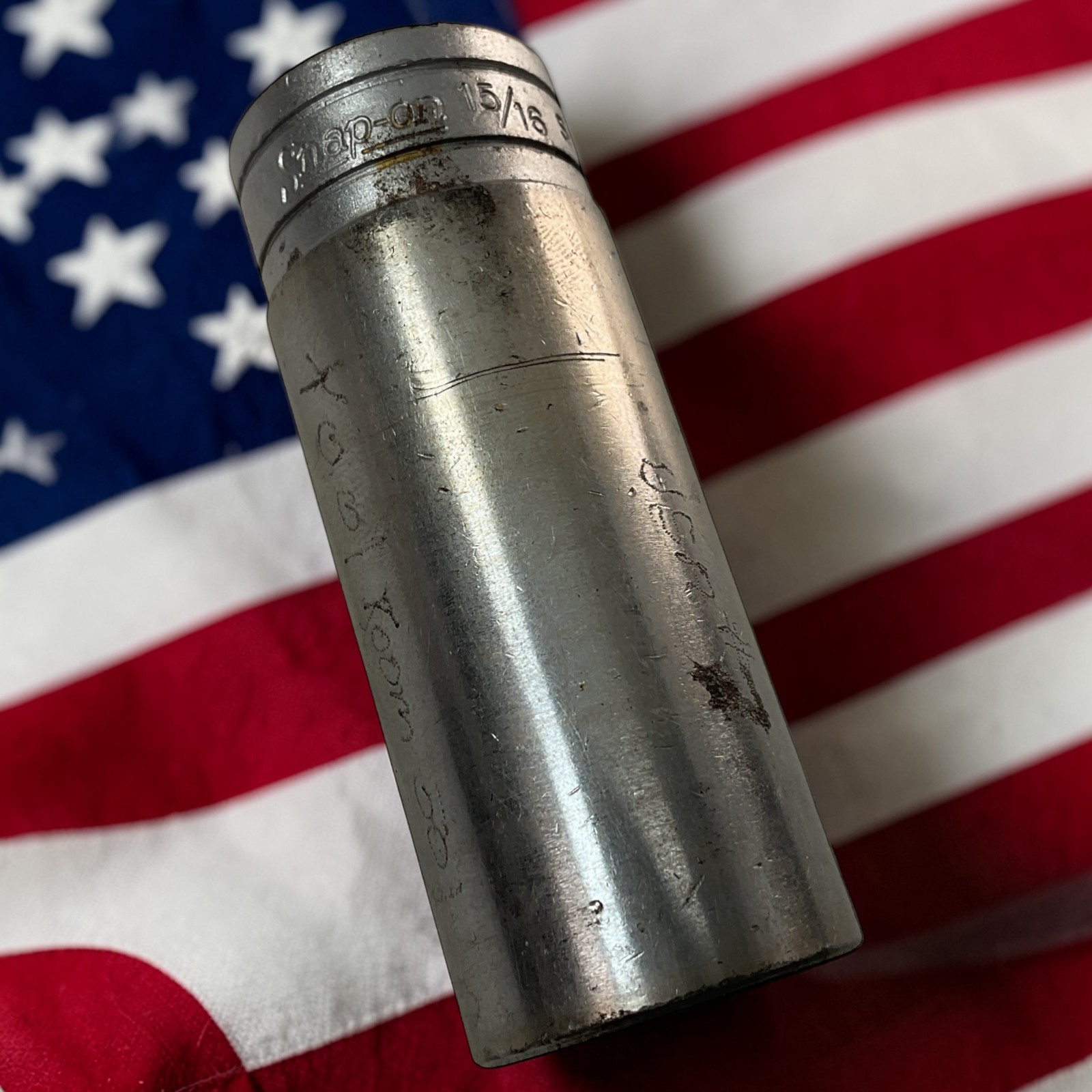 Snap-On Deep Socket 15/16″ S301 1/2″ Drive 12 Pt Chrome As Pictured Mechanic