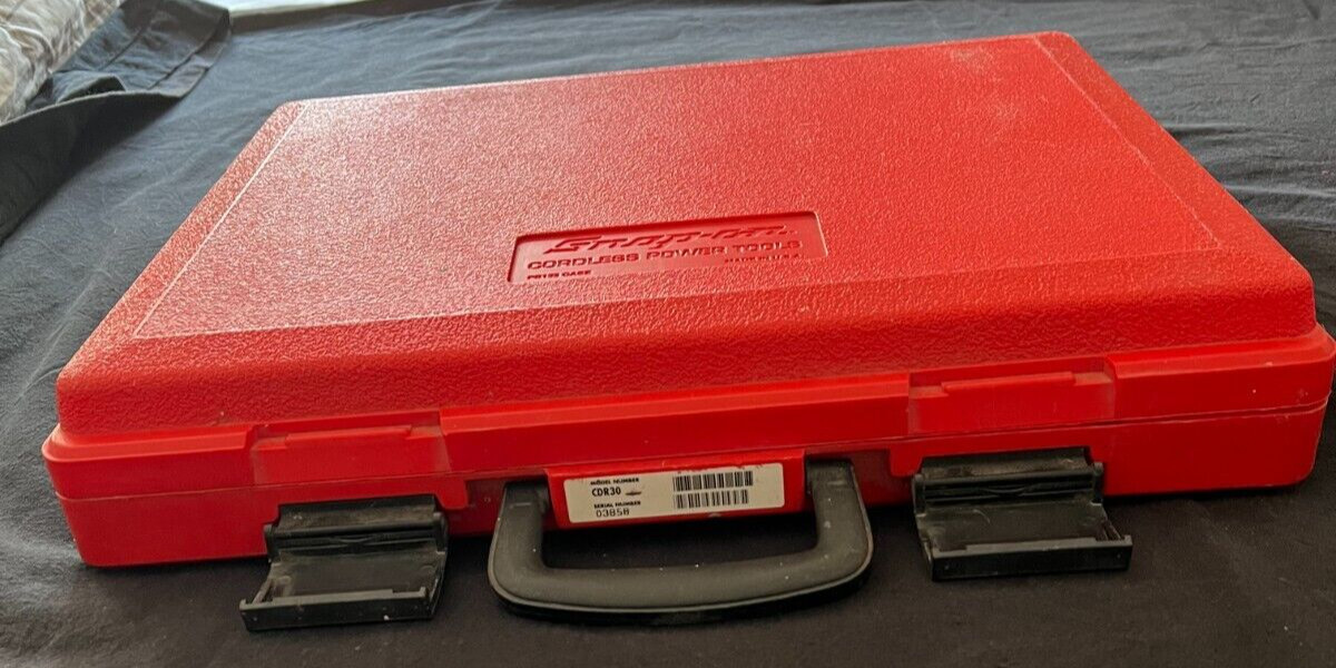 Snap-On Cordless Power Tools Case, PB123 EMPTY Case ONLY, Model CDR30